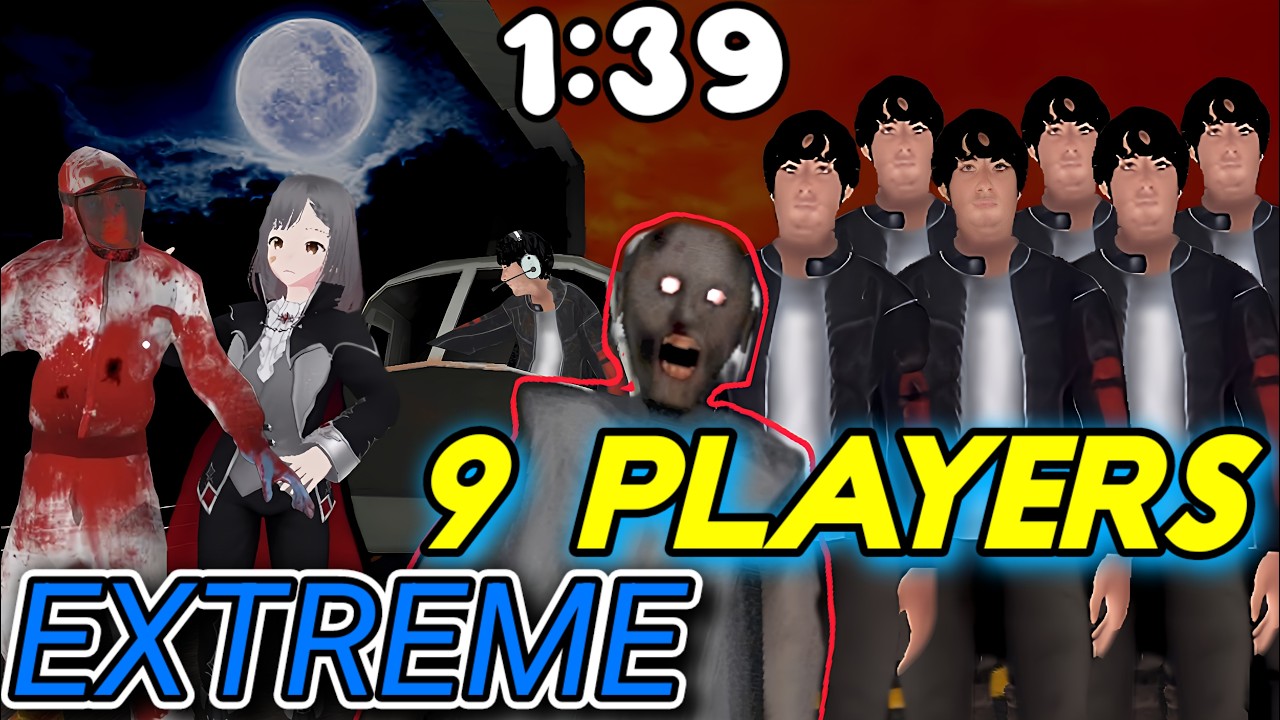 Granny 2 - Speedrun (1:39), 9 Players in Extreme Helicopter Multiplayer Escape