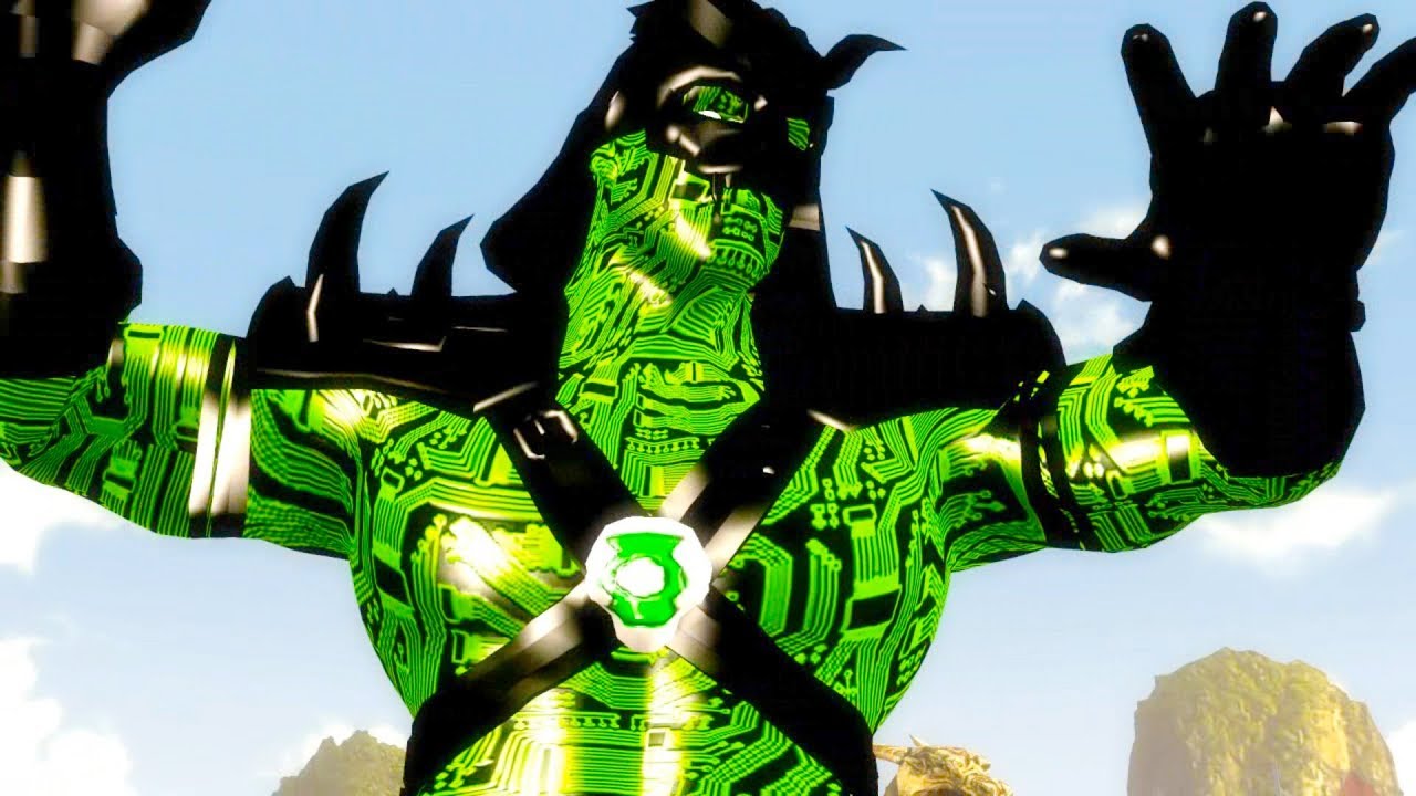 Mortal Kombat Komplete Edition - Cyber Green Lantern Shao Kahn PC Mod Arcade Ladder Gameplay