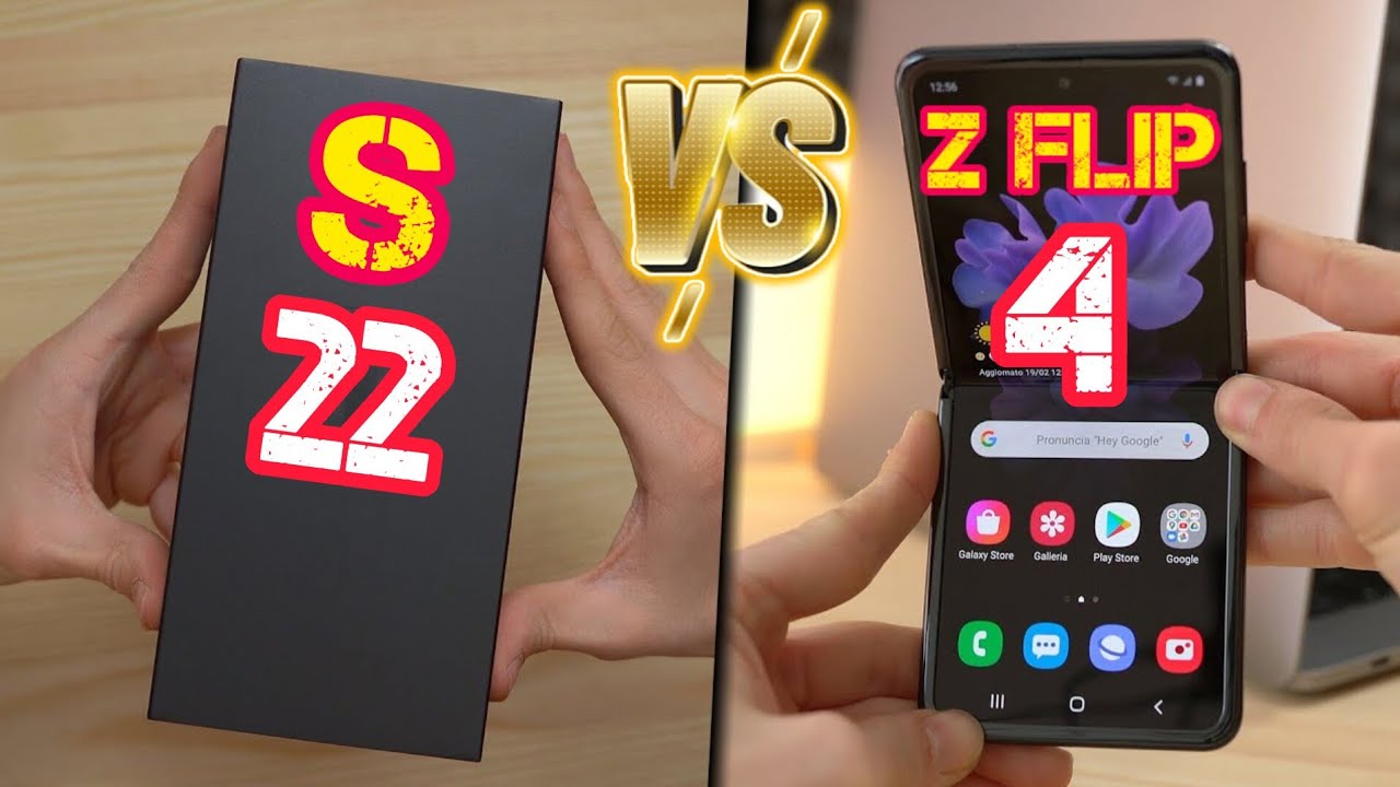 Samsung Galaxy Z Flip 4  VS Samsung Galaxy S20 Ultra.