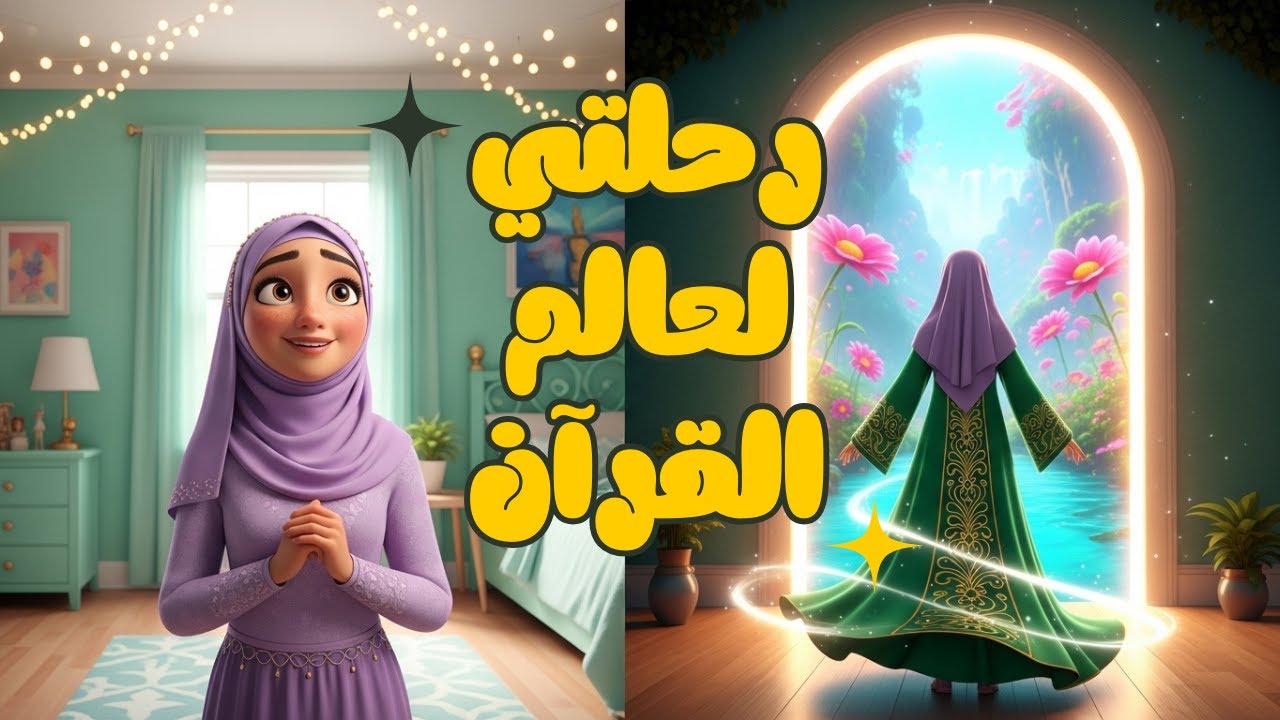 رحلة نغوم من غرفتها إلى جنة التجويد.. لماذا نتعلمه؟ 🛶🌿