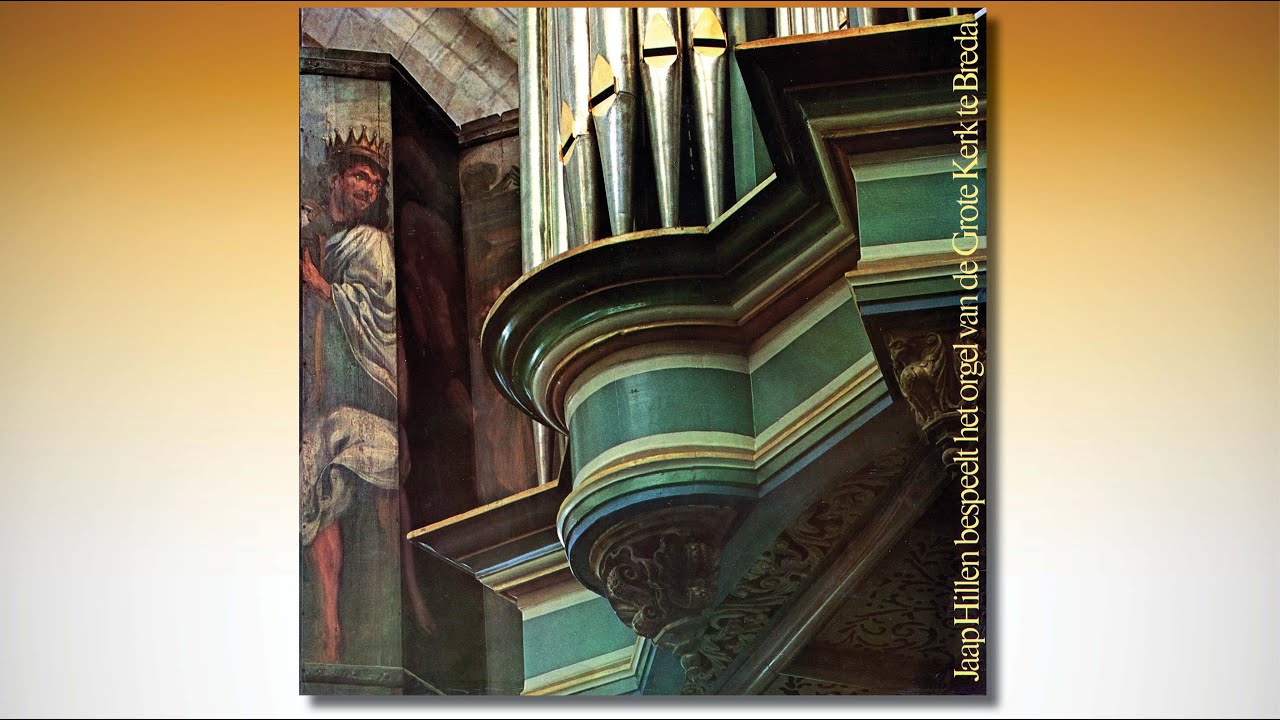Jaap HILLEN bespeelt het orgel van de Grote Kerk te Breda