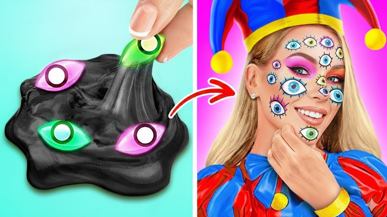 Digital Circus Makeover 🤡 *Alphabet Lore Outdoor Hacks*