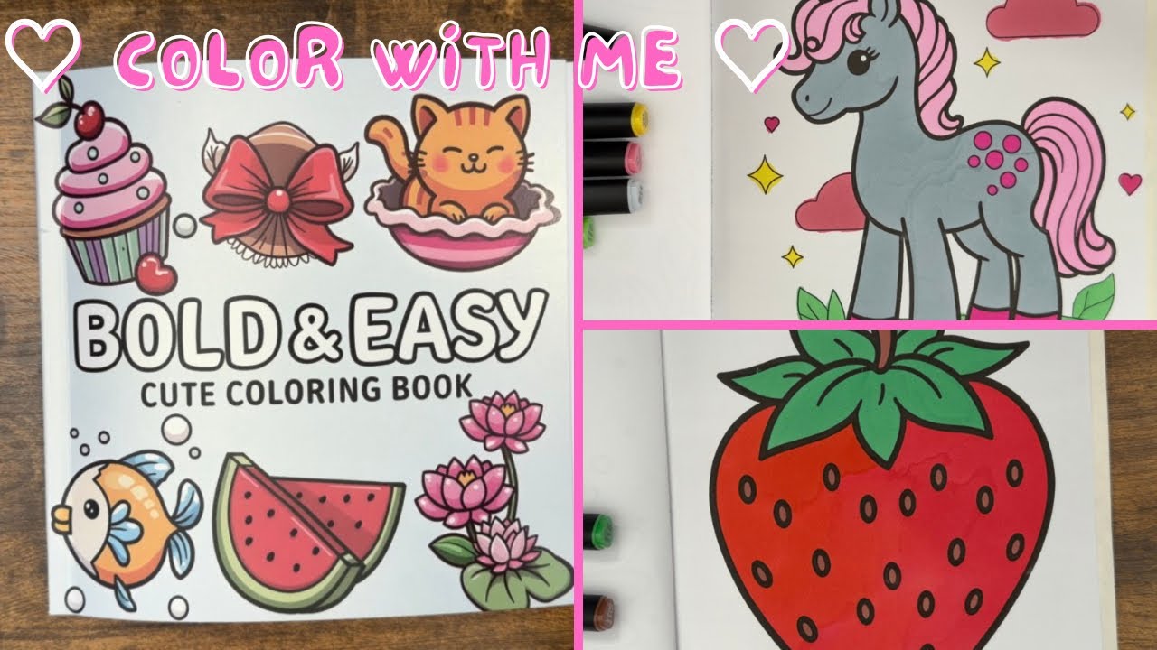 Fast Speed Color With Me ⏭️ | Bold & Easy Coloring 🩵 Relaxing Sounds ✨