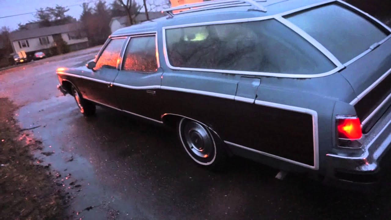 1976 Pontiac Grand Safari wagon -Walk around and drive