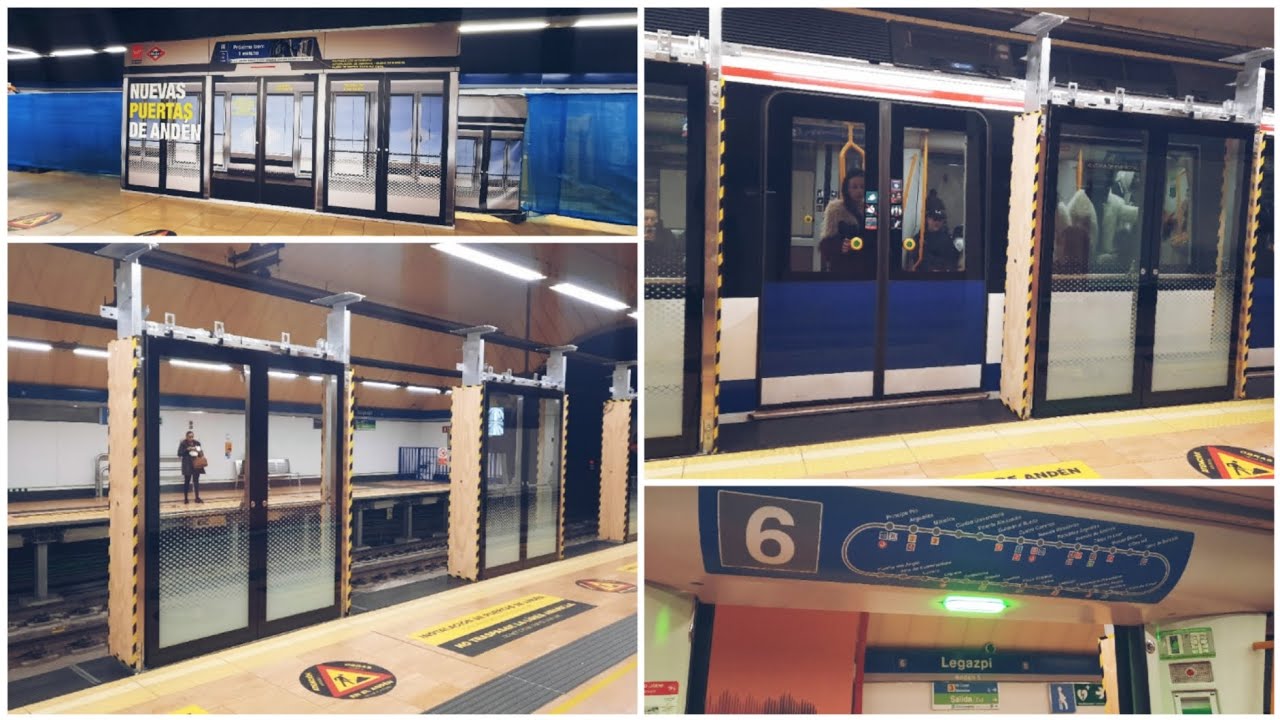 Metro de Madrid: Instalación de puertas automáticas en Legazpi