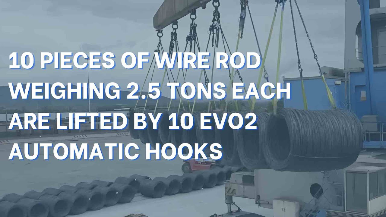 Handling & Transporting wire rod with evo2 Automatic Hooks | Smart Lifting Solutions | Elebia