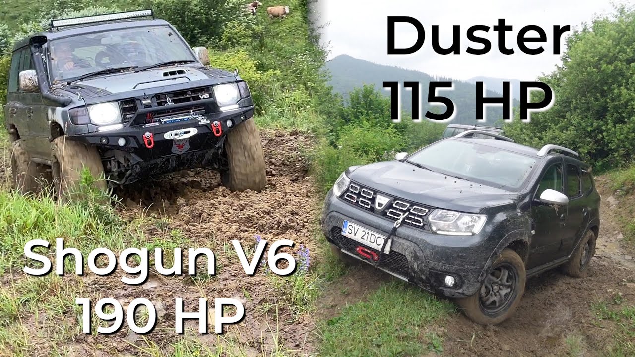 Dacia Duster vs Mitsubishi Shogun 3.5 V6 Extreme Mud Offroad