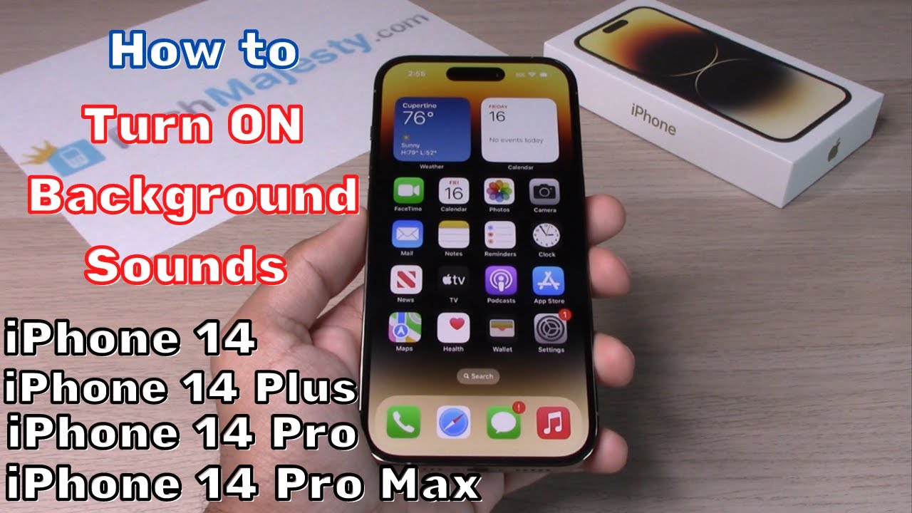How to Turn ON Background Sounds Rain Sound iPhone 14/iPhone 14 Plus/iPhone 14 Pro/iPhone 14 Pro Max