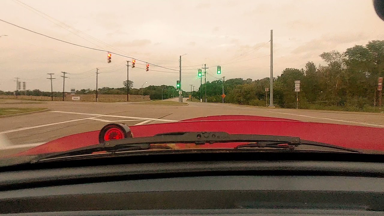 Mustang V6 Rear mount turbo test & pull 2
