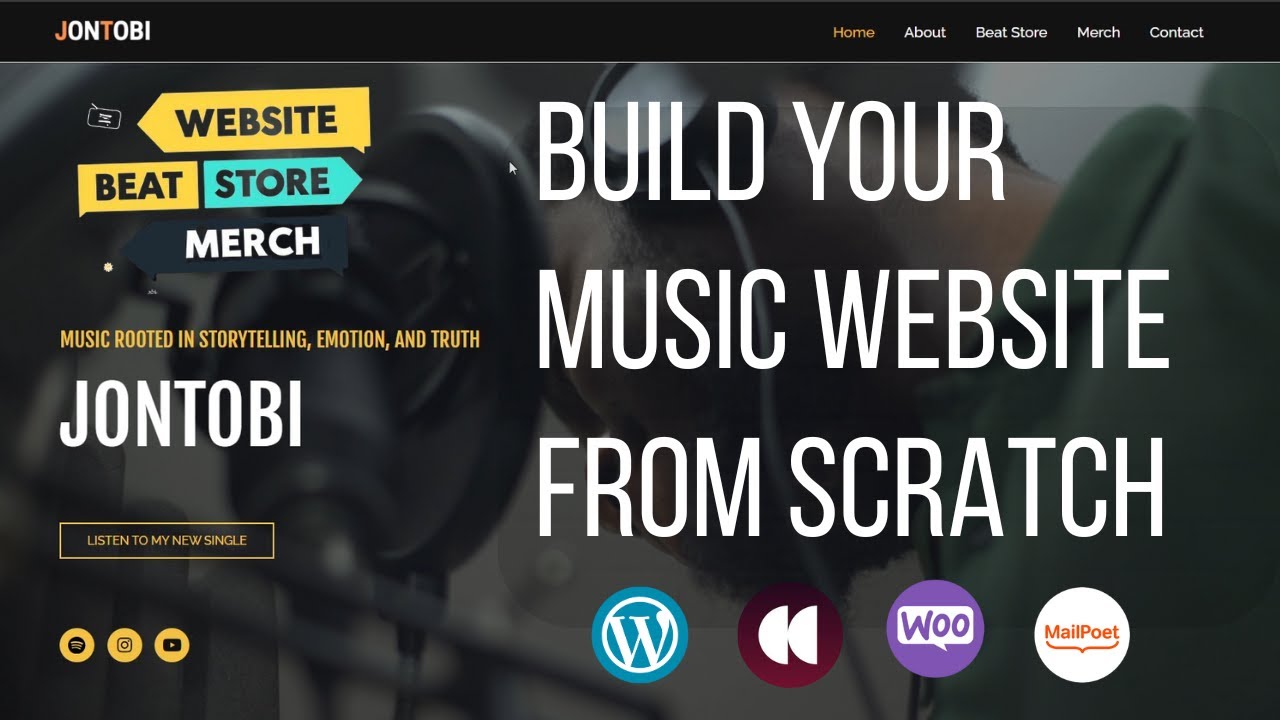 15 Build Your Music Website & Beat Store - Setting Up a Newsletter + Popup with MailPoet