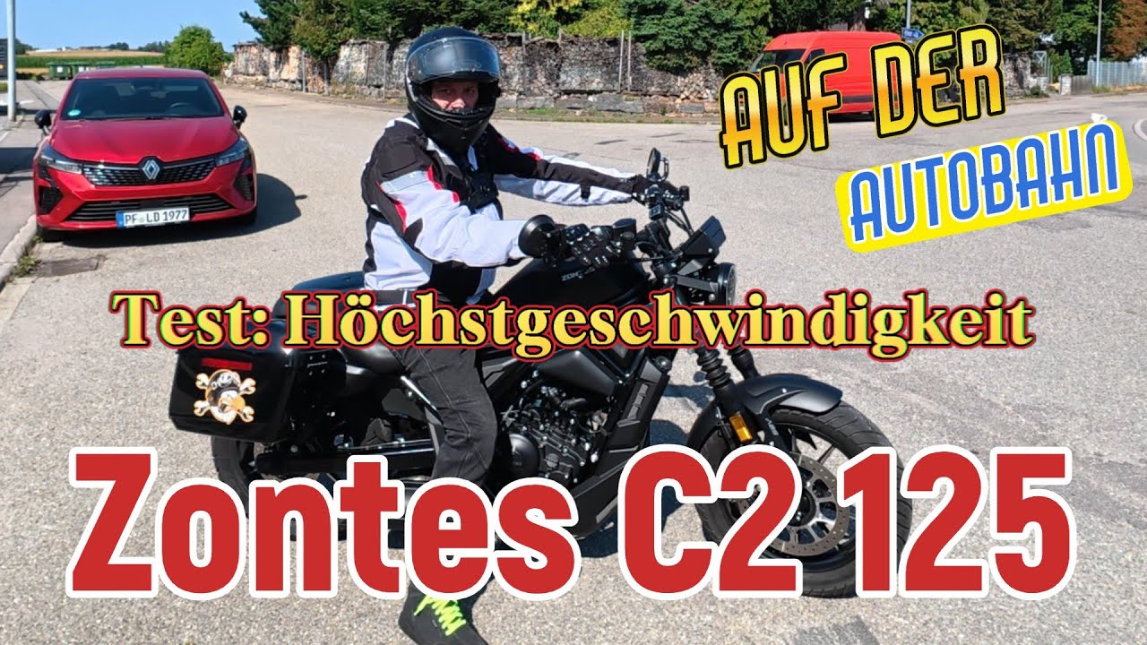 Zontes C2 125, Maximalgeschwindigkeit auf der Autobahn