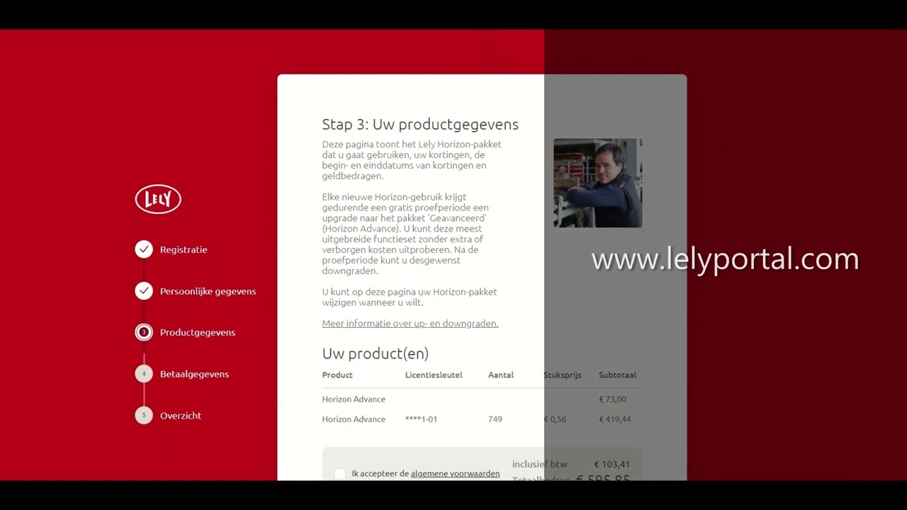 Lely Horizon - Registratie van begin tot eind