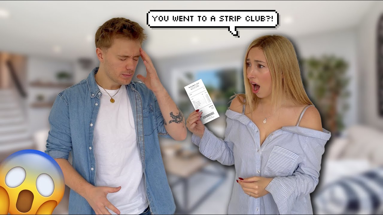STRIP CLUB Receipt PRANK on Fiancé *SHE HAS NEVER BEEN THIS MAD*