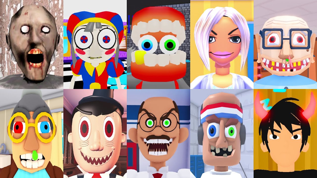 ROBLOX TEAM OBBY #2 TEAM GRANNY ESCAPE,TEAM STEPDAD ESCAPE,TEAM CLOWN ESCAPE,TEAM EVIL BROTHER