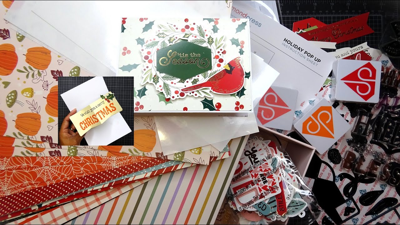 Diamond Press Today Special Holiday Pop Up Card Mega Papercraft Kit Unboxing & Tutorial! Mind Blown!