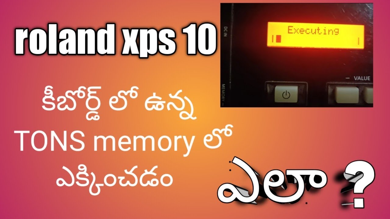 how to take  backup// Roland XPS 10 keyboard// Telugu