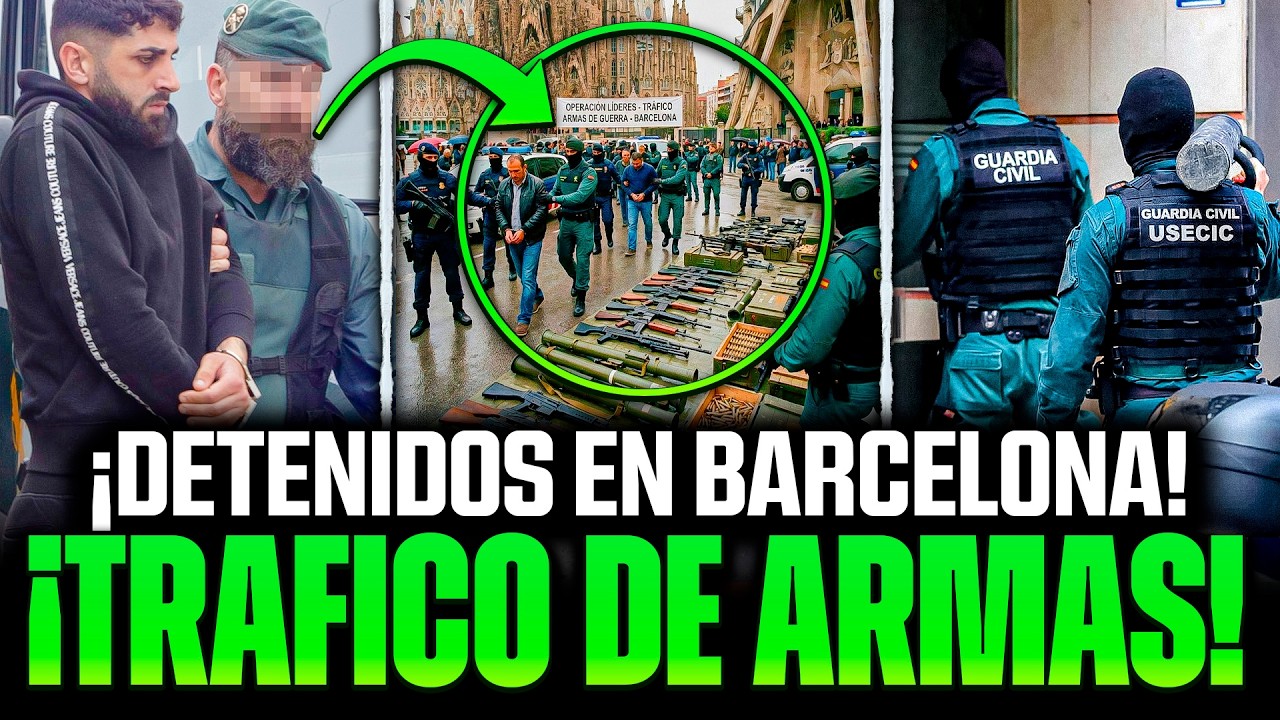 🚨CAEN LOS LÍDERES DE TRAFICO DE ARMAS DE GUERRA EN BARCELONA… LA GUARDIA CIVIL REVIENTA EL ARSENAL