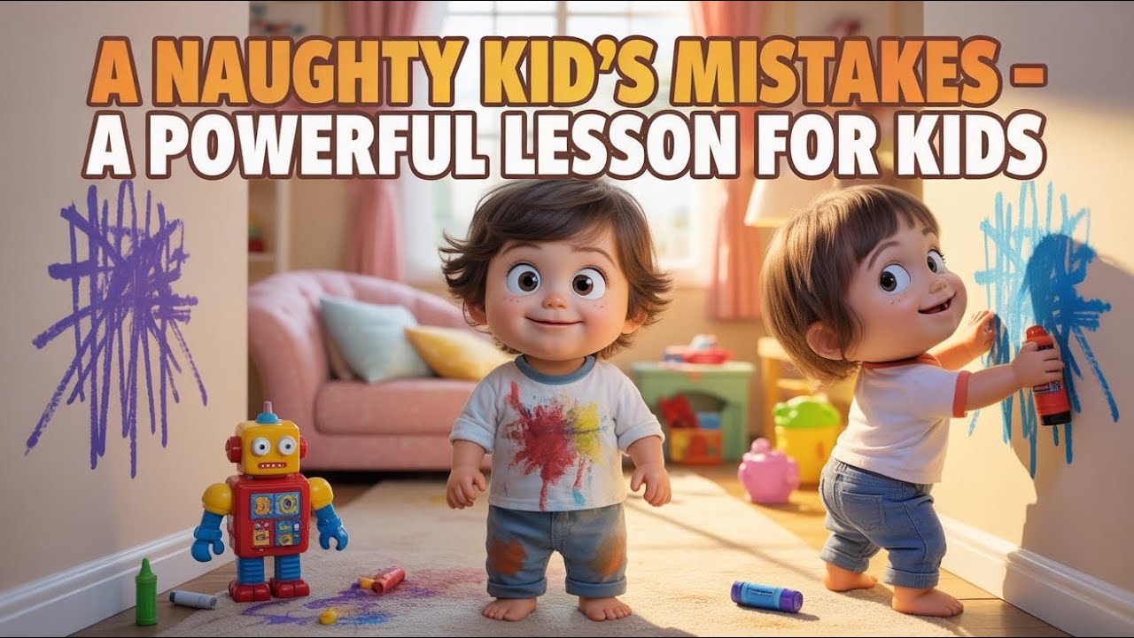 “A Naughty Kid’s Mistakes  | A Powerful Lesson for Kids” | cartoon  | new cartoon |  full cartoon | 
