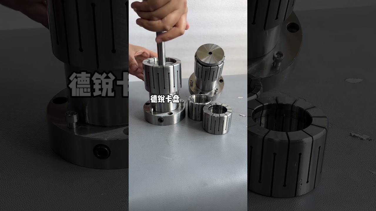 Expanding mandrel hydraulic collet chucks