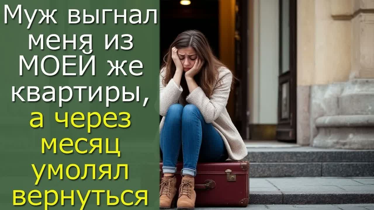 Муж выгнал меня из МОЕЙ же квартиры,а через месяц умолял вернуться...