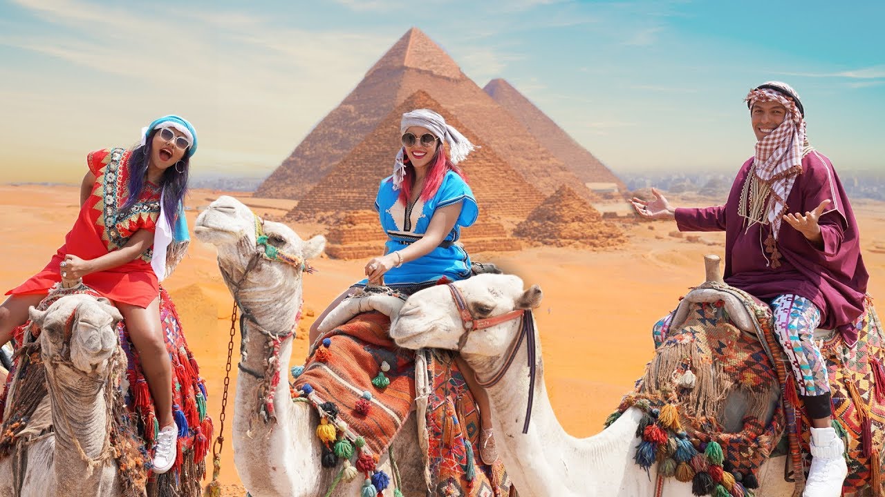 NOS DISFRAZAMOS DE EGIPCIOS PARA PODER ENTRAR A LAS PIRÁMIDES DE GIZA EGIPTO| POLINESIOS VLOGS