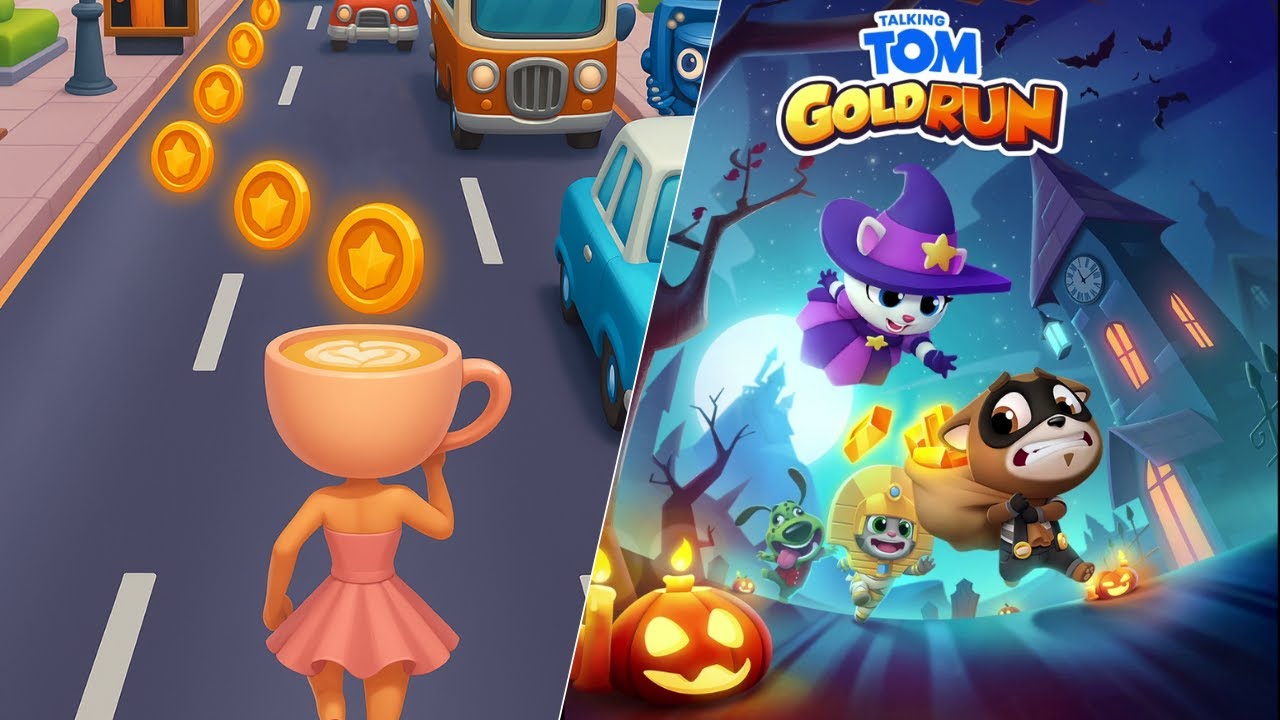 Brainrot Ballerina Cappuccina Vs Talking Tom Gold Run Runner #1