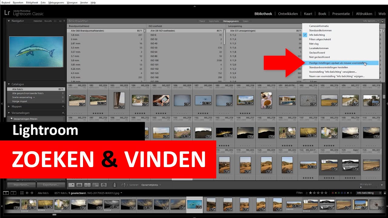 Lightroom Classic | Foto's zoeken en vinden (Dutch)