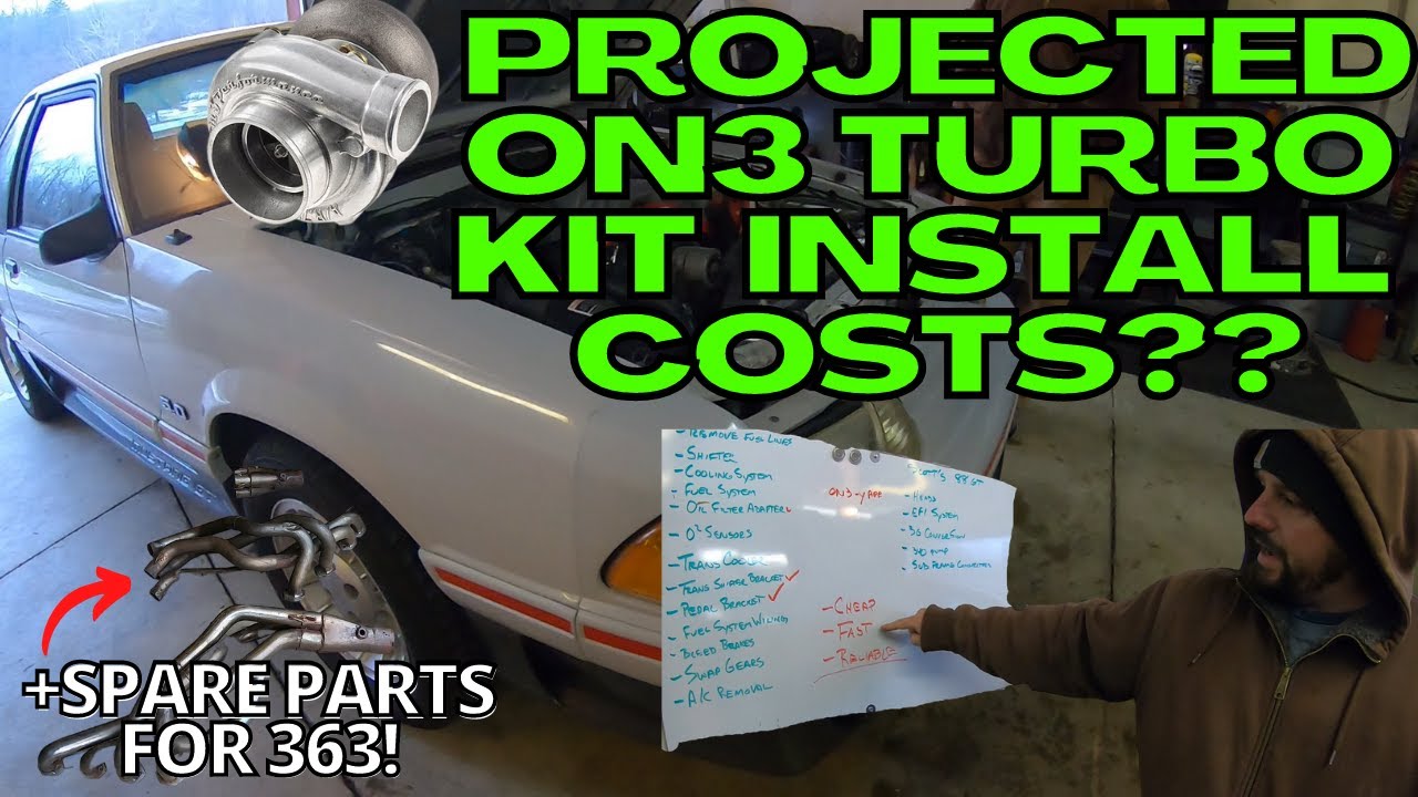 Whats It Cost To Install An On3 Turbo Kit Foxbody Mustang? + PARTS FOR 363 Stroker!