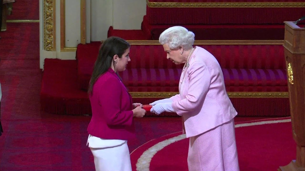 Receiving the Queen's Young Leaders Award from Her Majesty Queen Elizabeth II on June 22, 2015