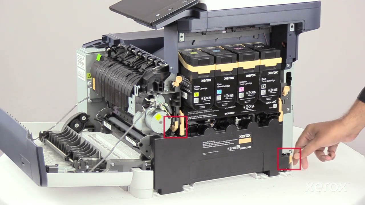 Xerox® VersaLink® C415 Color Multifunction Printer Replace the Waste Toner Container