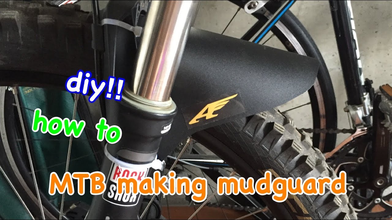 DIY MTB mudguard fender making handmade
