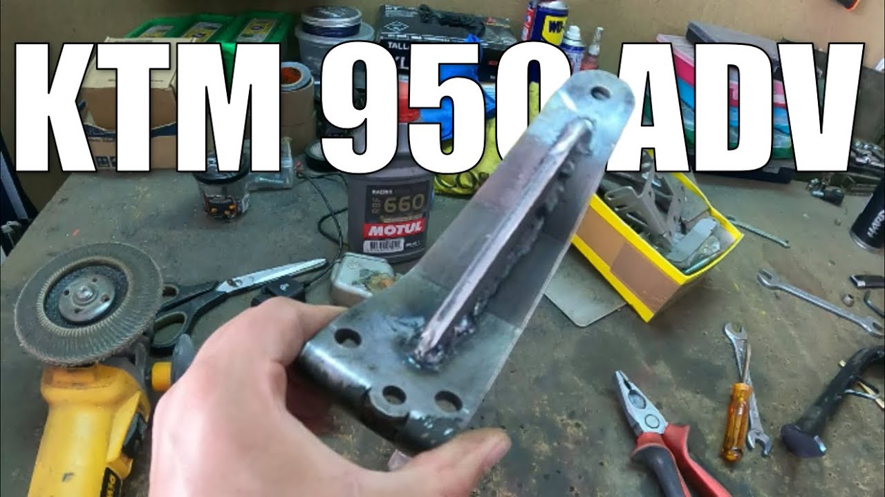 Mejoras KTM 950 Adventure (bomba freno +refuerzo y ampliación de pata de cabra)