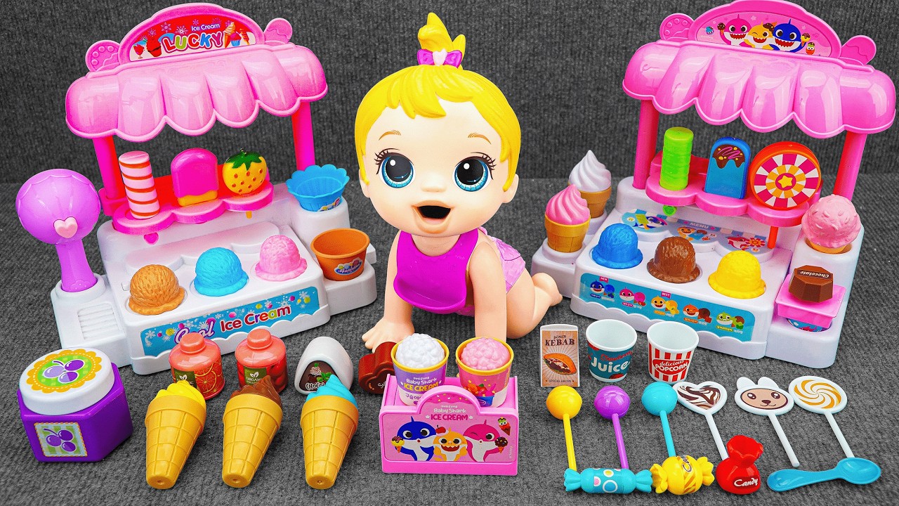 65 Minutes Satisfying with Unboxing Cute Pink Toys, Ice Cream Playset Collection | ZoZo ASMR Love