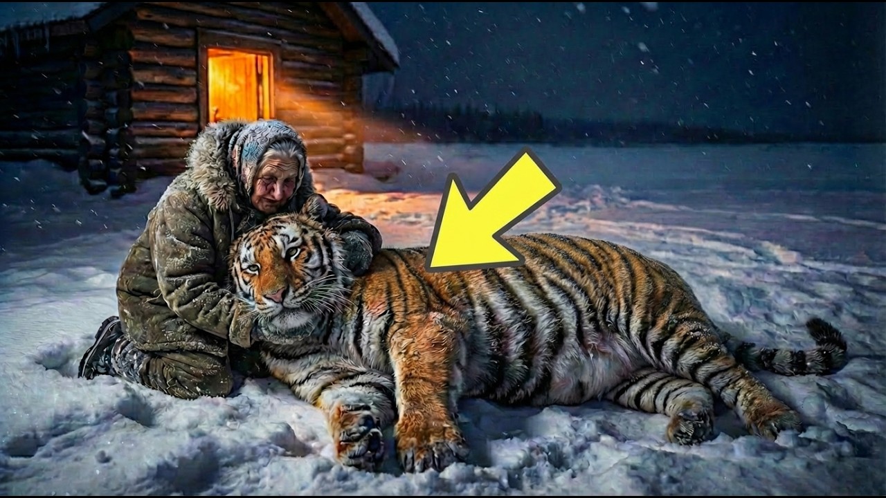 A Dying Tiger Appeared at Her Door in -71°C Siberia… She Didn't Know It Was Pregnant 🐅❄️