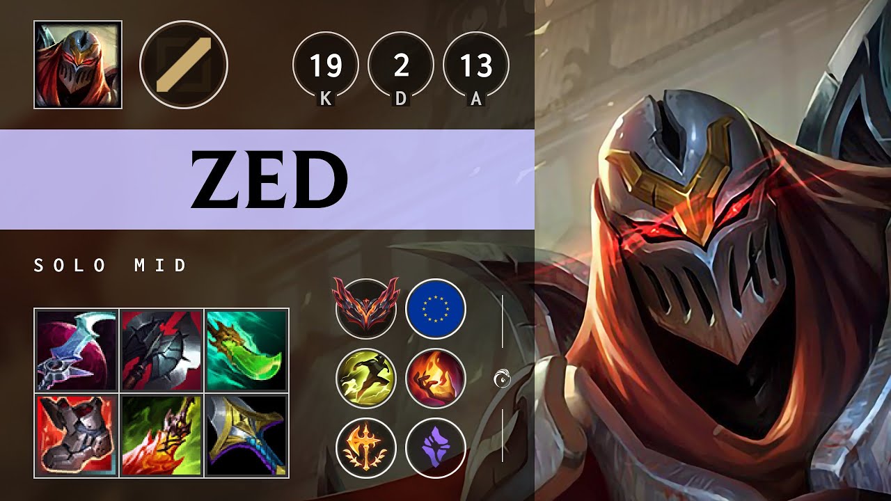 Zed Mid vs Katarina - EUW Grandmaster Patch 25.15