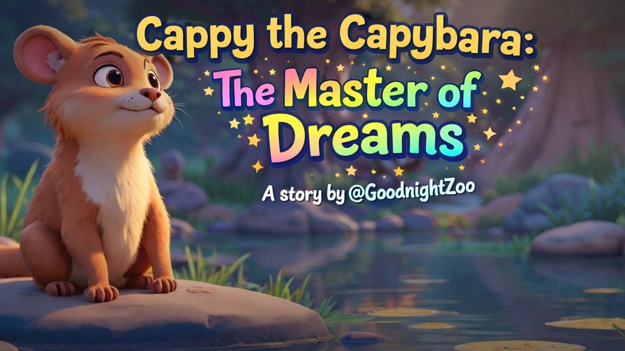 🌙 Bedtime Story for Kids — Cappy the Capybara and Friends Say Goodnight | Calm & Gentle  Story 
