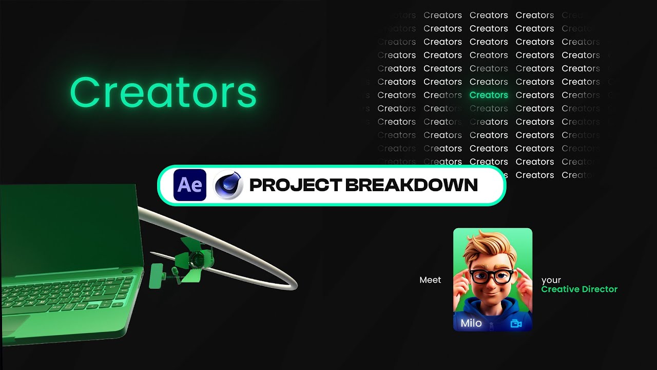 After effects and Cinema4d project break down - Made Teaser video