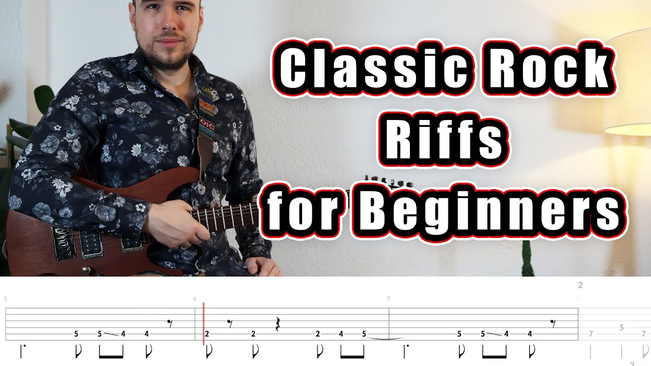 10 Famous Classic Rock Riffs for Beginners (with Tabs)