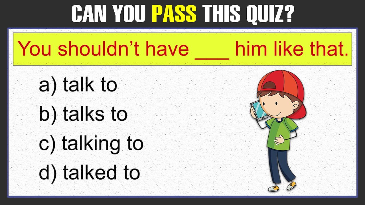 Mixed English Grammar Test: Can You Score 10/10 In This Quiz? #challenge 19