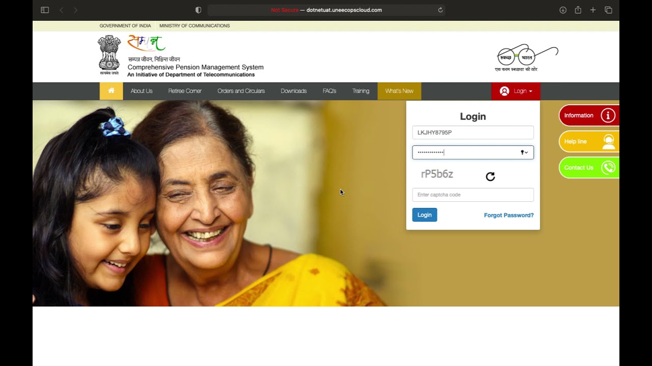 Genaration of Pension Slip in SAMPANN Hindi