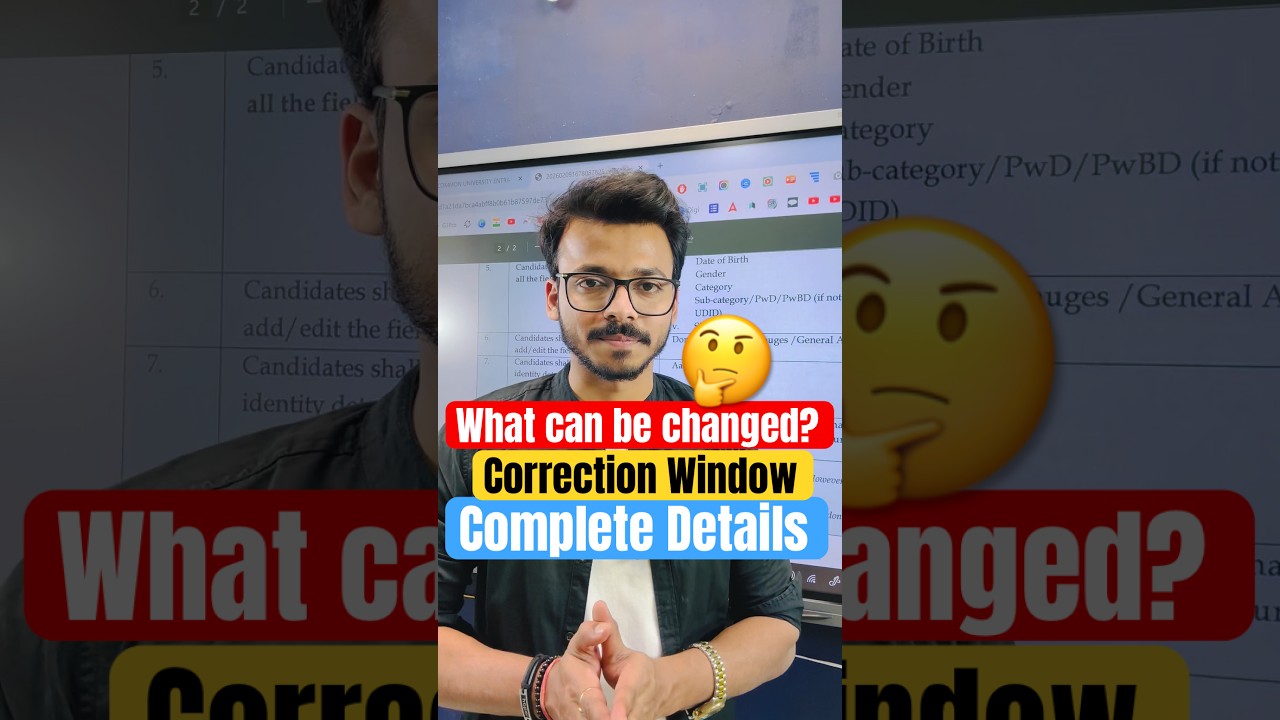 Correction is LIVE #cuet #cuet2026 #cuetchamps #viral #viralvideo