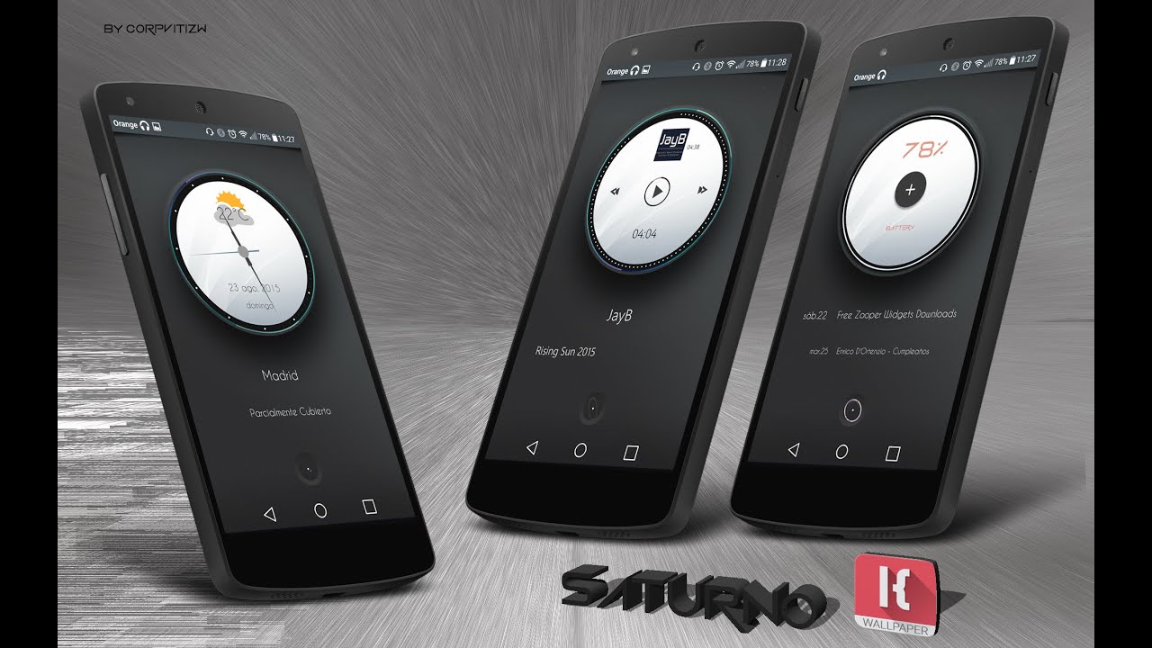Homescreen for KLWP [Saturno 4]