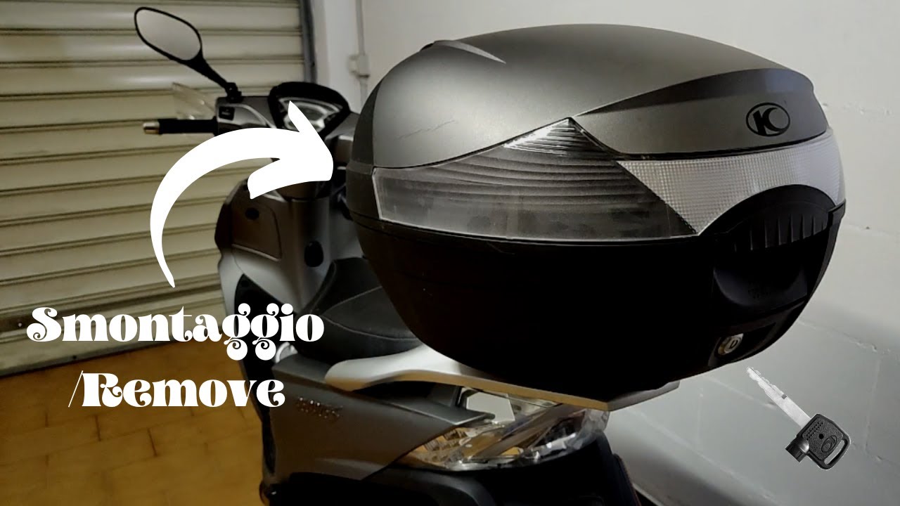 Come smontare bauletto Kymco People / Agility -- How to remove top case/trunk Kymco People /Agility.