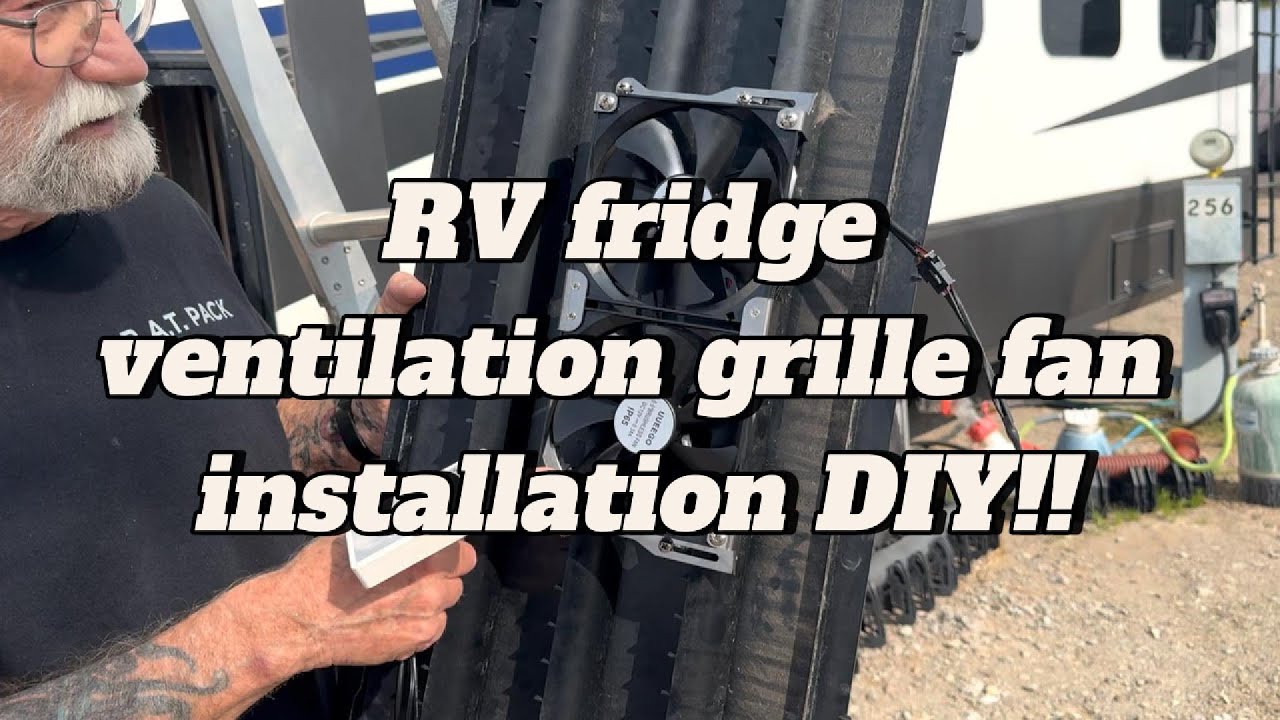 RV fridge ventilation fan installation DIY