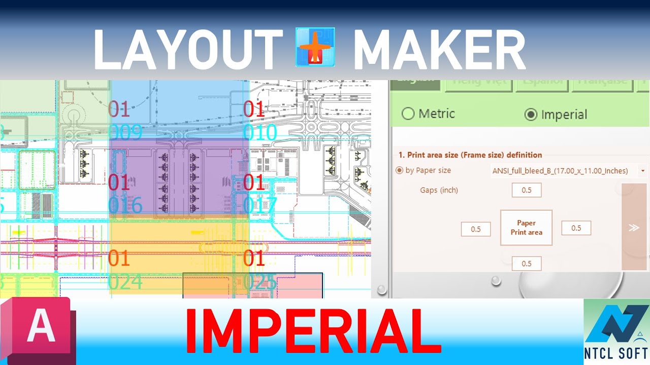 Layout Maker for AutoCAD® - Imperial drawings