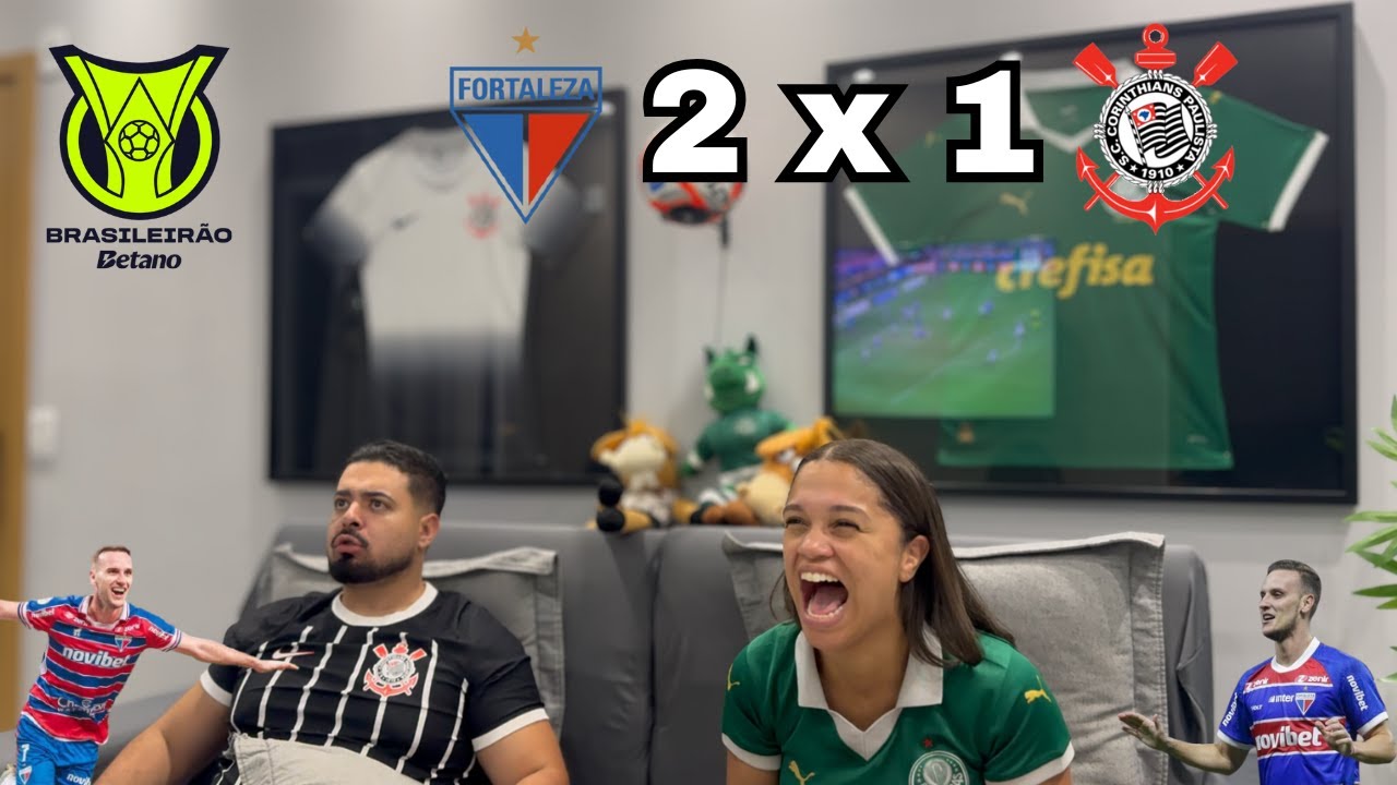 REACT REAÇÕES FORTALEZA x CORINTHIANS | Casal Rivalidade