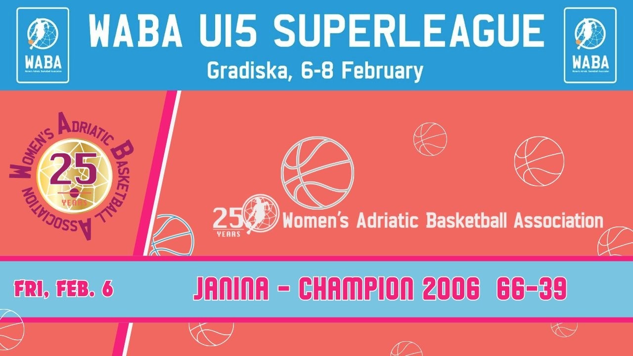 2025-26 WABA U15 Superleague: Janina-Champion 2006 06/02 (13.00 CET)
