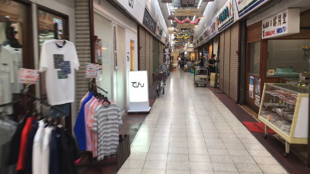 周南市の徳山駅前の商店街を歩いてみた