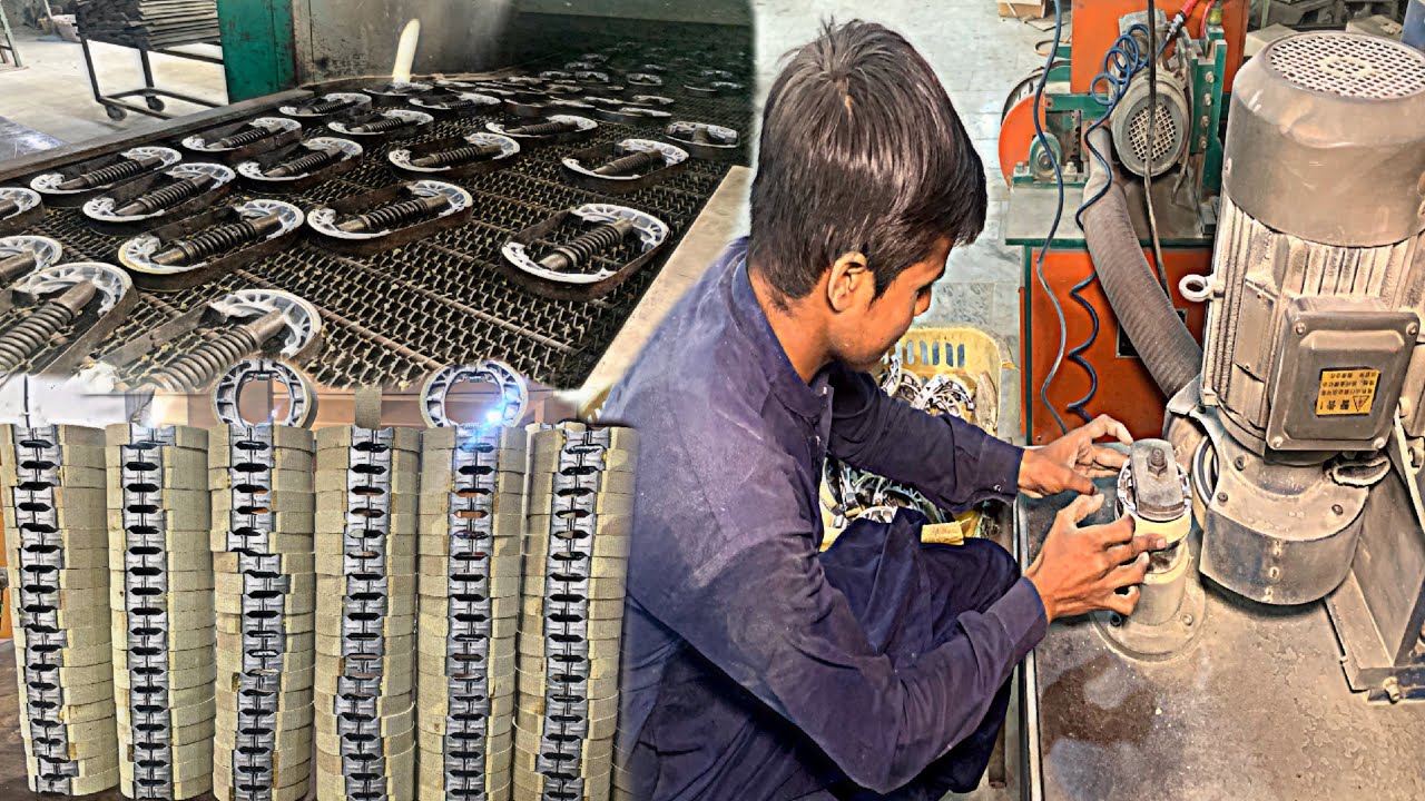 High-Performance Motorcycle Brake Shoe Making | Mesmerizing Manufacturing Process