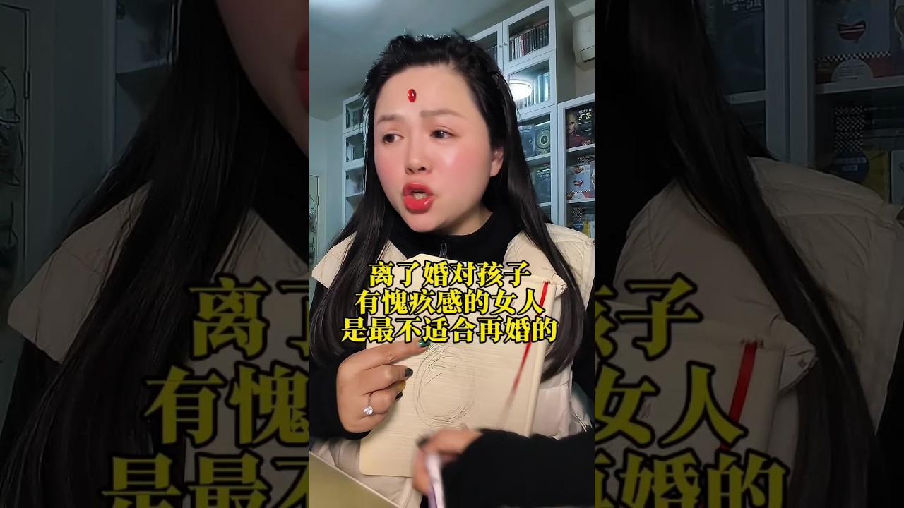 离了婚对孩子有愧疚感的女人，最不好谈恋爱，也最不适合再婚！因为她连面对真实的勇气都没有，天天想着怎么弥补孩子，还活在过去的伤痛里！女人想开始新的生活，必须面对过去毫无愧疚感，正常看……，